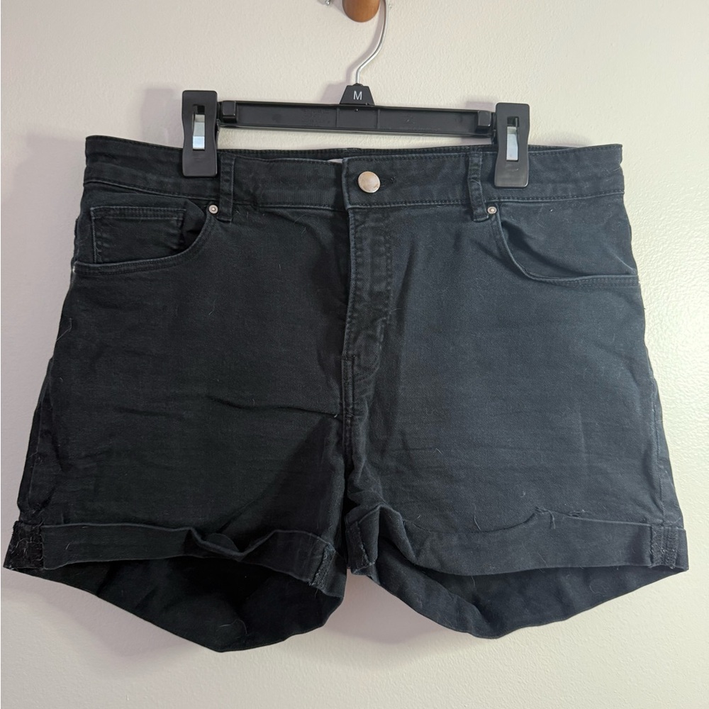 H&M Black Jean Shorts